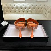 Chanel Mules Patent Calfskin Coral 95mm - 5