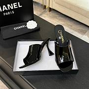 Chanel Mules Patent Calfskin Black 95mm - 6