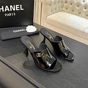 Chanel Mules Patent Calfskin Black 95mm - 3