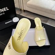 Chanel Mules Patent Calfskin Ivory 95mm - 4