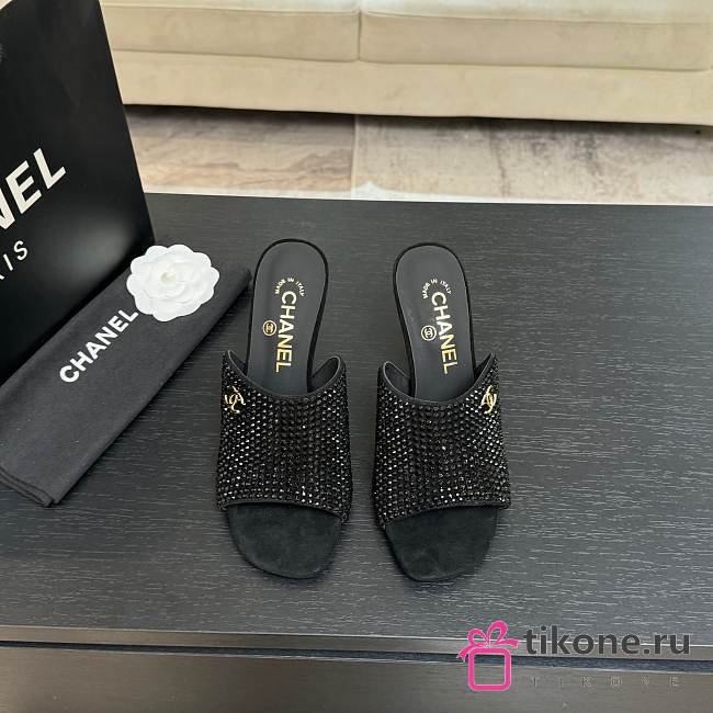 Chanel Mules Strass Black 95mm - 1