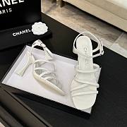 Chanel Sandals Patent Calfskin White 95mm - 2