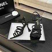 Chanel Sandals Patent Calfskin Black 95mm - 2