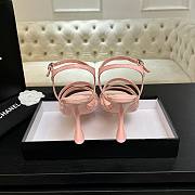 Chanel Sandals Patent Calfskin Pink 95mm - 3