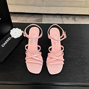 Chanel Sandals Patent Calfskin Pink 95mm - 2