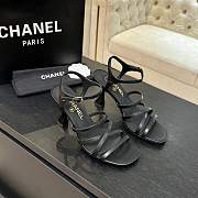 Chanel Sandals Calfskin Black 95mm  - 3