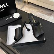 Chanel Mules Calfskin Black 95mm - 6