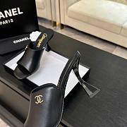 Chanel Mules Calfskin Black 95mm - 5