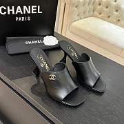 Chanel Mules Calfskin Black 95mm - 4