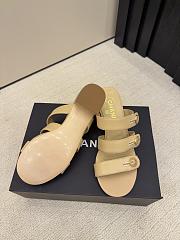 Chanel Mules Shiny Calfskin Beige 40mm - 4