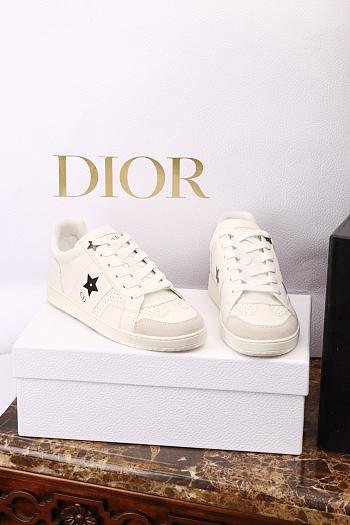 Dior Star Sneaker White Calfskin and Suede Calfskin