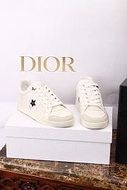 Dior Star Sneaker White Calfskin and Suede Calfskin - 3