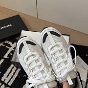 Chanel Sneakers Suede Calfskin Calfskin & Grosgrain White & Black - 2