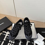 Chanel Sneakers Suede Calfskin Calfskin & Grosgrain Black - 5