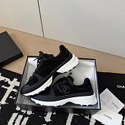 Chanel Sneakers Suede Calfskin Calfskin & Grosgrain Black - 4