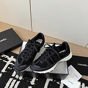 Chanel Sneakers Suede Calfskin Calfskin & Grosgrain Black - 2