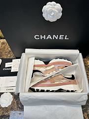 Chanel Sneakers Laminated Lambskin & Suede Calfskin Pink - 5