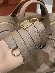 Loro Piana Medium Needle Bag Calfskin Fossil - 40.5x20x20cm - 2