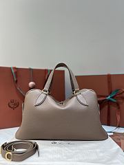 Loro Piana Medium Needle Bag Calfskin Fossil - 40.5x20x20cm - 4