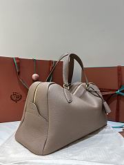 Loro Piana Medium Needle Bag Calfskin Fossil - 40.5x20x20cm - 6