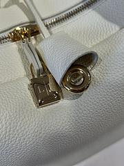 Loro Piana Medium Needle Bag Calfskin White - 40.5x20x20cm - 6