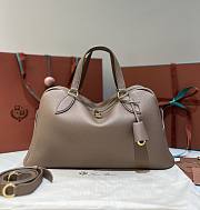 Loro Piana Medium Needle Bag Calfskin Fossil - 40.5x20x20cm - 1