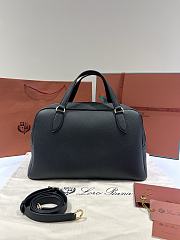 Loro Piana Medium Needle Bag Calfskin Black - 40.5x20x20cm - 3