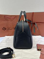 Loro Piana Medium Needle Bag Calfskin Black - 40.5x20x20cm - 2