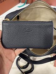 Loro Piana Medium Needle Bag Calfskin Blue - 40.5x20x20cm - 4