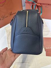 Loro Piana Medium Needle Bag Calfskin Blue - 40.5x20x20cm - 2