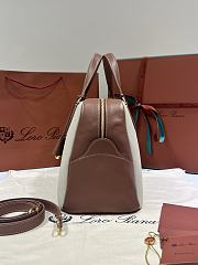 Loro Piana Medium Needle Bag Cotton Linen Caramel - 40.5x20x20cm - 5