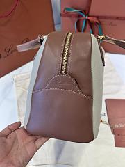 Loro Piana Medium Needle Bag Cotton Linen Caramel - 40.5x20x20cm - 2