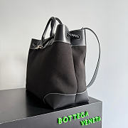 Bottega Veneta Andiamo Voyager Canvas and Leather Black - 43x39x20 - 5