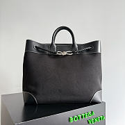 Bottega Veneta Andiamo Voyager Canvas and Leather Black - 43x39x20 - 4