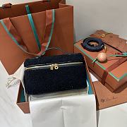 Loro Piana Extra Pocket L19 Cashfur Navy - 19x7x12cm - 6