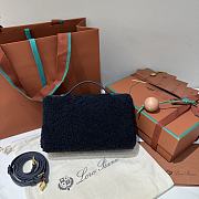 Loro Piana Extra Pocket L19 Cashfur Navy - 19x7x12cm - 3