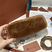 Loro Piana Extra Pocket L19 Ram Leather Brown - 19x7x12cm - 3