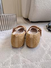 DiorAlps Dior Frost Ballet Flat Camel Cannage Suede Calfskin - 3