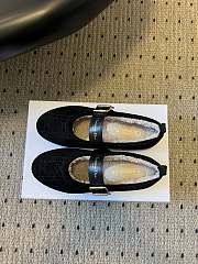 DiorAlps Dior Frost Ballet Flat Black Cannage Suede Calfskin - 5