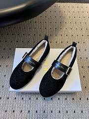 DiorAlps Dior Frost Ballet Flat Black Cannage Suede Calfskin - 2