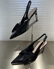 Diorissimo Slingback Pump Black Patent Calfskin and Grosgrain 8cm - 4