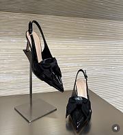 Diorissimo Slingback Pump Black Patent Calfskin and Grosgrain 8cm - 5