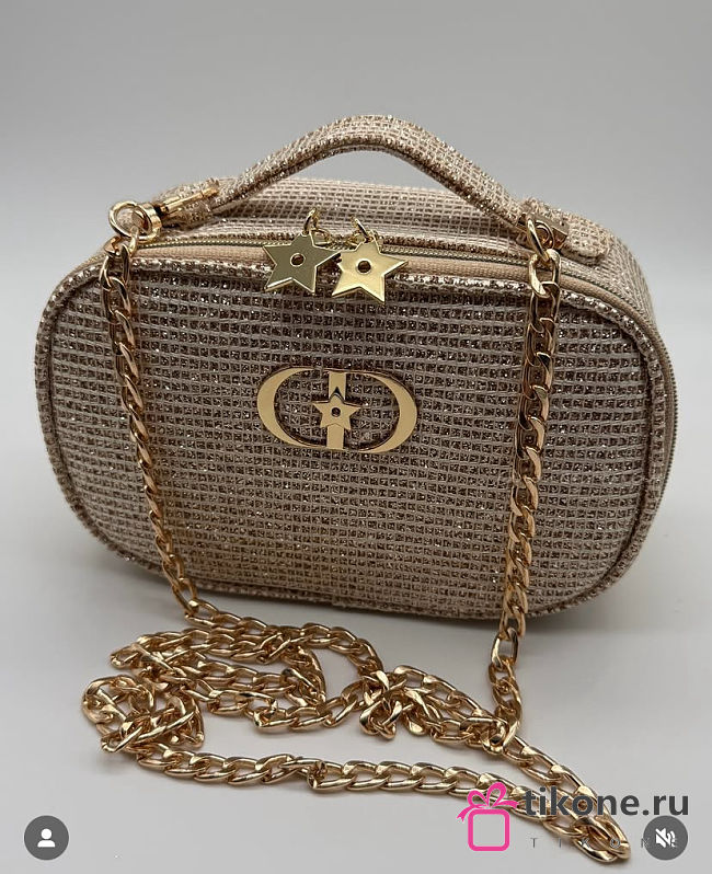 Gift Dior Holiday Pouch Metallic Gold (bills over $500) - 1