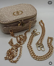 Gift Dior Holiday Pouch Metallic Gold (bills over $500) - 4