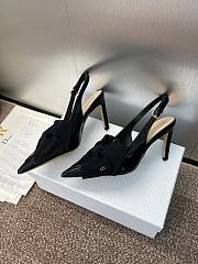 Diorissimo Slingback Pump Black Patent Calfskin and Grosgrain 8cm - 3