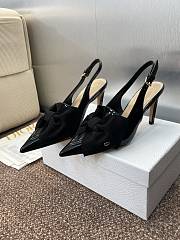 Diorissimo Slingback Pump Black Patent Calfskin and Grosgrain 8cm - 2