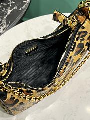 Honey Prada Re-Edition Mini Leopard Printed Leather Bag 1BC204 - 22x18x6cm - 2