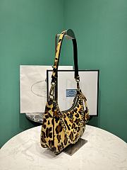 Honey Prada Re-Edition Mini Leopard Printed Leather Bag 1BC204 - 22x18x6cm - 5