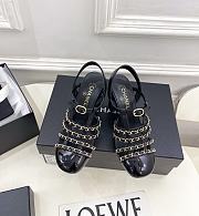 Chanel Slingbacks Lambskin & Patent Calfskin Black 90mm - 1