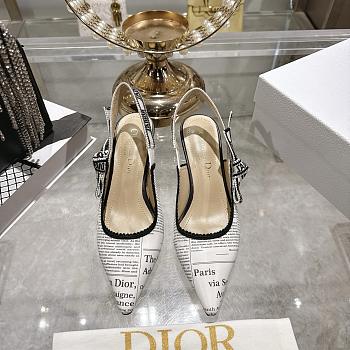 J'Adior Slingback Pump Newspaper Slingback 6.5cm